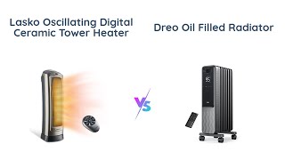 🔥 Lasko Oscillating Tower Heater vs Dreo Oil Filled Radiator  Which is Better ⚖️ [upl. by Ninette]