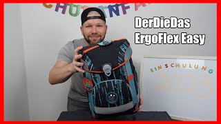 DerDieDas ErgoFlex Easy Schulranzen erklärt und eingestellt Einschulung 2023  Papas Vlog [upl. by Nytsirc]