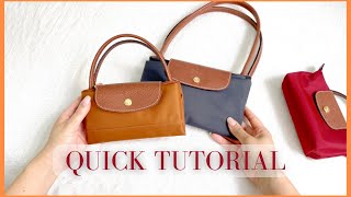 How To Fold Longchamp Le Pliage Bag [upl. by Jobye]