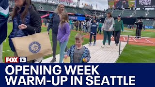 Mariners fans take over TMobile Park for Opening Week WarmUp  FOX 13 Seattle [upl. by Kacy]