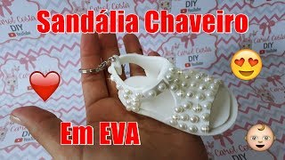 SAPATINHO CHAVEIRINHO COM PÉROLAS EM EVA [upl. by Annoek560]