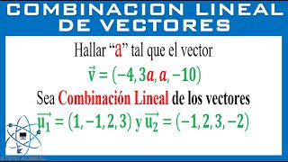 Combinación Lineal de Vectores en R4 con un Parámetro [upl. by Nnalyrehs]