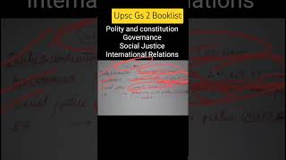 Upsc GS2 Booklist and Sources polity governance book sources [upl. by Aiz61]