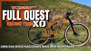 TUDO SOBRE MINHA BIKE NOVA  TSW FULL QUEST RACING TEAM X0  Review  testride [upl. by Naimaj]