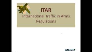 Understanding ITAR [upl. by Jariah]