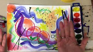 Kandinsky Art Activity Painting Music [upl. by Ettennej]