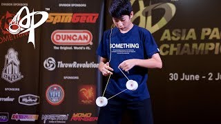 Hajime Miura JP 4A Division Finals  Asia Pacific Yoyo Championships 2017 [upl. by Mab]