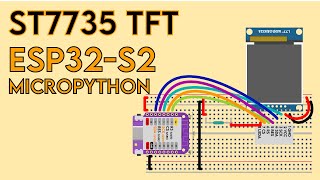 Connecting ESP32 S2 Mini with TFT ST7735S Screen using Micropython [upl. by Rendrag]