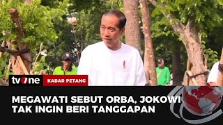 Jawaban Santai Jokowi Ditanya soal Pidato Megawati Sebut Orde Baru  Kabar Petang tvOne [upl. by Aliahkim]