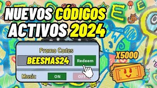 NUEVO TODOS LOS CÓDIGOS ACTIVOS DE BEE SWARM SIMULATOR AGOSTO DE 2024 BEESMAS CÓDIGOS [upl. by Kcirdde]