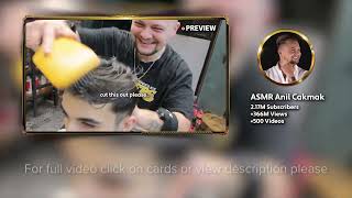 A WONDERFUL ASMR MASSAGE  Asmr Barber Did An Amazing ASMR Head Massage on Young Barber Veysel [upl. by Rodgiva156]