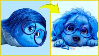 INSIDE OUT 2 as ANIMALS  All Characters Transformations [upl. by Seldon]