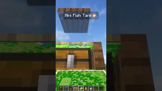 Mini Fish Tank🐡 minecraft minecraftshorts shorts [upl. by Nurav859]