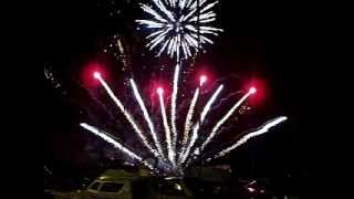 Fireworks on Poole Quay Poole Dorset [upl. by Eixam]