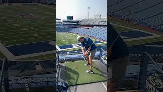 Upper Deck Golf at Highmark Stadium 72724  Slo Mo Swing [upl. by Banyaz]