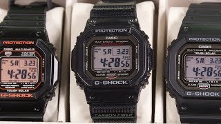 Casio GShock Square Variety with GWM5610 GW5000 and GWS5600 [upl. by Bisset]