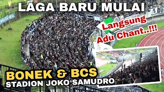 SERU Laga baru mulai auto Adu Chant Bonek dan BCS Pss  Persebaya vs Pss Sleman Stadion Joko Samudro [upl. by Storer519]