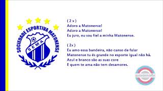 Hino da Matonense  SP [upl. by Russon]