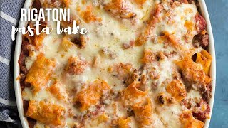 Rigatoni Pasta Bake recipe  freezer friendly The Recipe Rebel [upl. by Celio885]