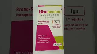 Hixopenem Inj Uses in Urdu Hixopenem 1g Injection Uses Meropenem Injection [upl. by Faucher]