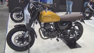 Verve Moto Classic S 125i Golden Yellow 2017 Exterior and Interior in 3D [upl. by Yntirb]