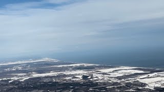 とかち帯広空港Landing view 2024 January [upl. by Colver412]