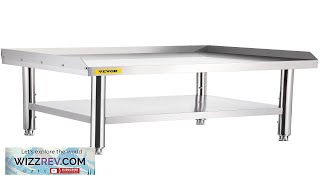 VEVOR Stainless Steel Equipment Grill Stand 60 x 30 x 24 Inches Review [upl. by Itisahc]