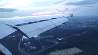 Lufthansa Airbus A300 landing at Frankfurt [upl. by Enaitsirk]