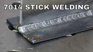 Stick Welding with 7014 Electrodes [upl. by Norrek]