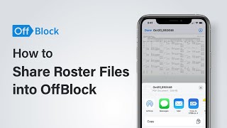 How to Share Roster Files into OffBlock  OffBlock [upl. by Egidio]