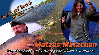 Matze Koch Karpfen Boot und Wurmgeschichten  Matzes Mätzchen 072024 [upl. by Anrehs]