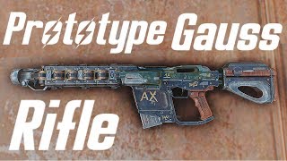 Fallout 4  Prototype Gauss Rifle Showcase  New Weapon  Location  By MrRadioactiv [upl. by Yrtsed]