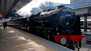 46100 Royal Scot passes Reading 1Z70 [upl. by Quiteris359]