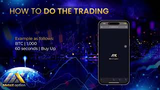 How to do the trading with MetaX Option using mobile phone  MetaX Option [upl. by Etnuahs198]