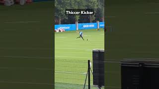 Thiccer Kicker at Carolina Panthers Training Camp nfl football panthers [upl. by Mylan311]