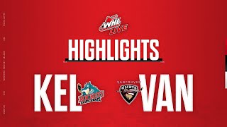 Kelowna Rockets at Vancouver Giants 31  WHL Highlights 202324 [upl. by Elinet839]