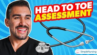 Head To Toe Assessment for Nursing Students Physical Exam Skills  DEMO [upl. by Anairuy370]