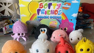 Softy friends magic ocean by SbabamItalia unboxing giochiedicola giochi  edicola bambini [upl. by Eenad]