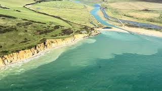 Cuckmere Haven East Sussex by Helicopter 🌞🏖️ [upl. by Giacinta]