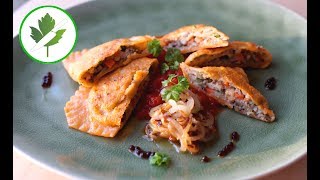 Vegetarische Maultaschen selber machen mit Pilz Gemüsefüllung [upl. by Etnuaed]