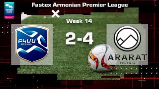 BKMA  AraratArmenia 24 Fastex Armenian Premier League 202425 Week 14 [upl. by Nick]