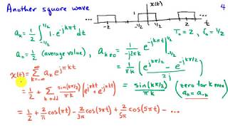 Finding the Fourier Series Coefficients for a Square Wave [upl. by Tomchay]