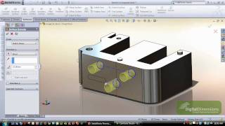 SolidWorks Spilt Line Tool [upl. by Odrarebe]