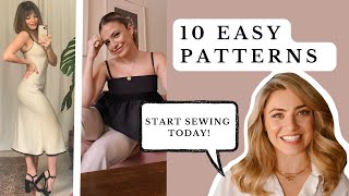 Start Sewing Your Own Clothes 2024  10 EasySew Patterns [upl. by Ilat]