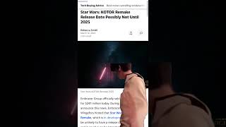 KOTOR Remake Release Date Speculation  starwars kotor gaming [upl. by Thetes]