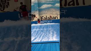 Kalahari Water Park FlowRider 😃 kalahari kalahariresort waterpark [upl. by Ellennej]