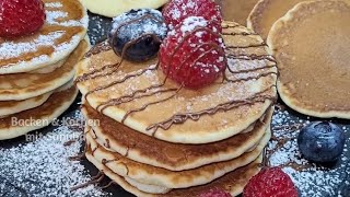 Super fluffige Pancakes selber machen  Pfannkuchen Rezept [upl. by Eisnyl]