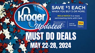 NEW FREEBIE Kroger UPDATED Again Must Do Deals for 522528  More Mega  FREEBIE [upl. by Zeni698]