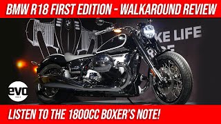 BMW R18 Walkaround Review  Exhaust Sound Of BMW Cruiser’s Powerful 1800cc Boxer Engine  evo India [upl. by Cherianne]