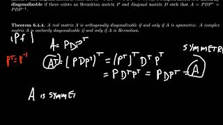 Orthogonally Diagonalizable Matrices [upl. by Sucrad]